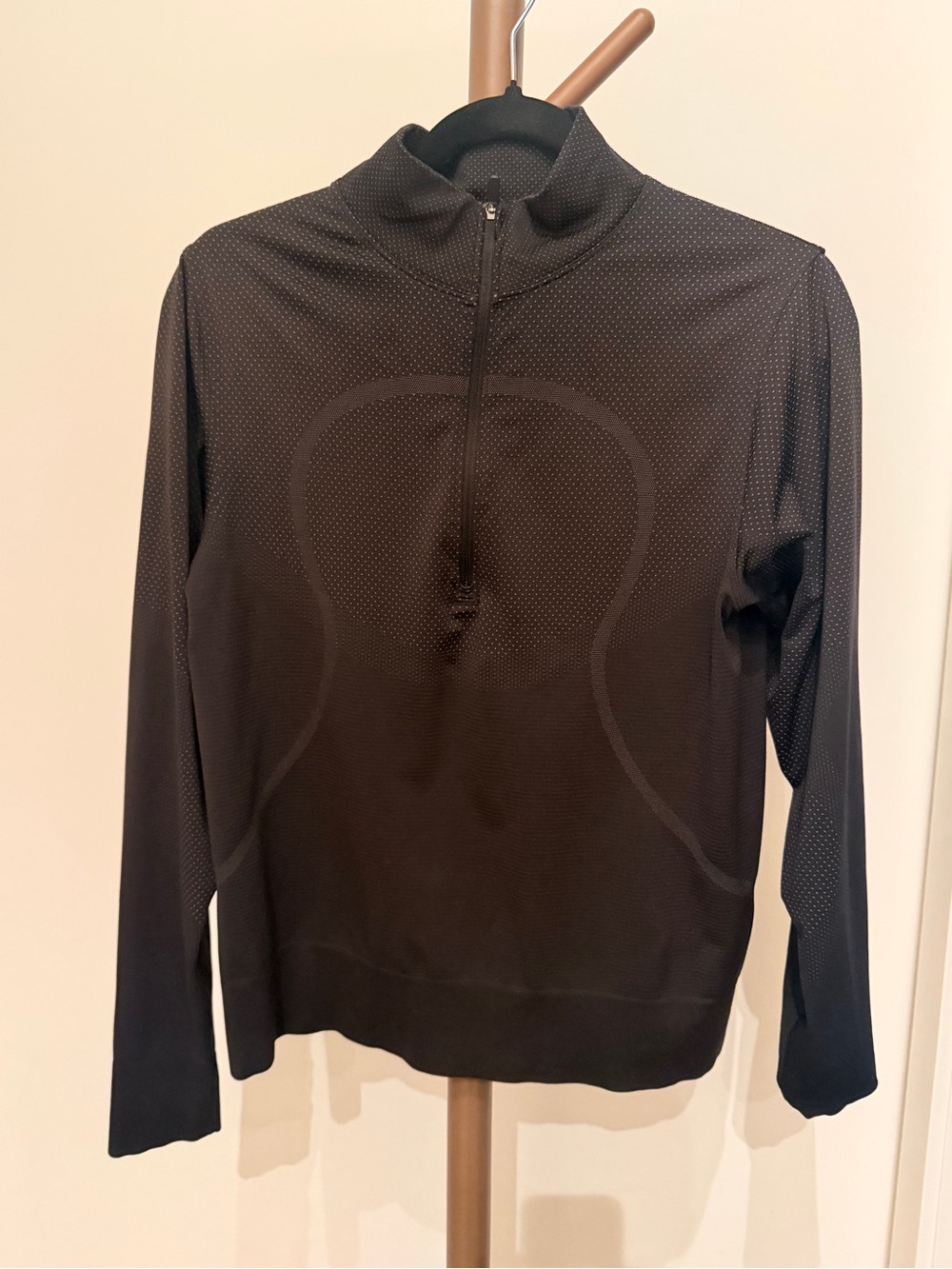 lululemon athletica Black Long-Sleeve Half Zip Pullover